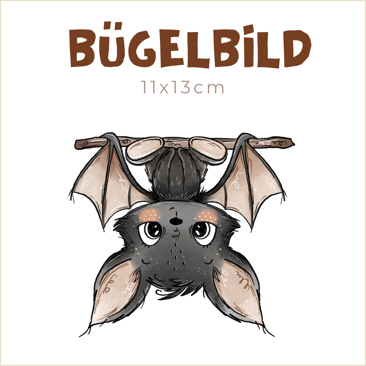 Bügelbild Fledermaus-Party: 2 | 11x13cm