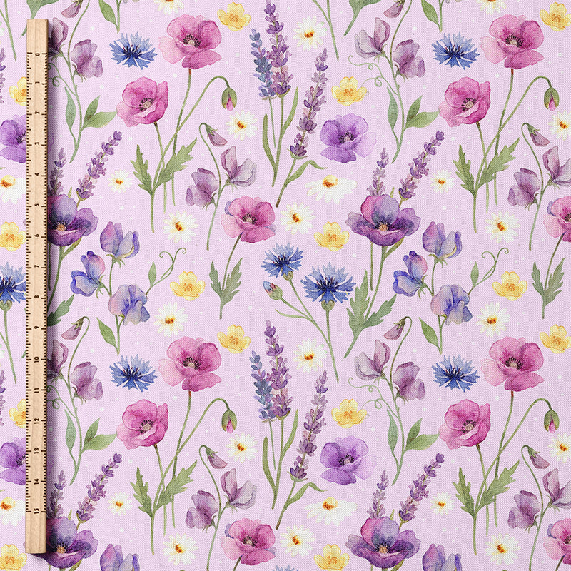 0.5m BIO French Terry Floras Flowers blush *VORBESTELLUNG - Lieferzeit 4-6 Wochen*