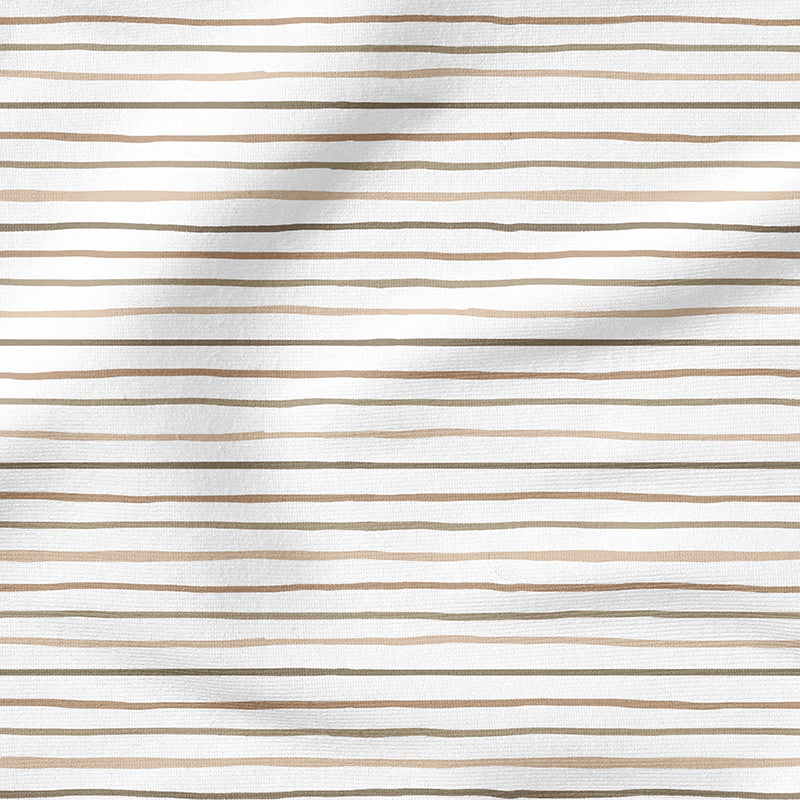 0.5m BIO French Terry Forest Friends brown lines