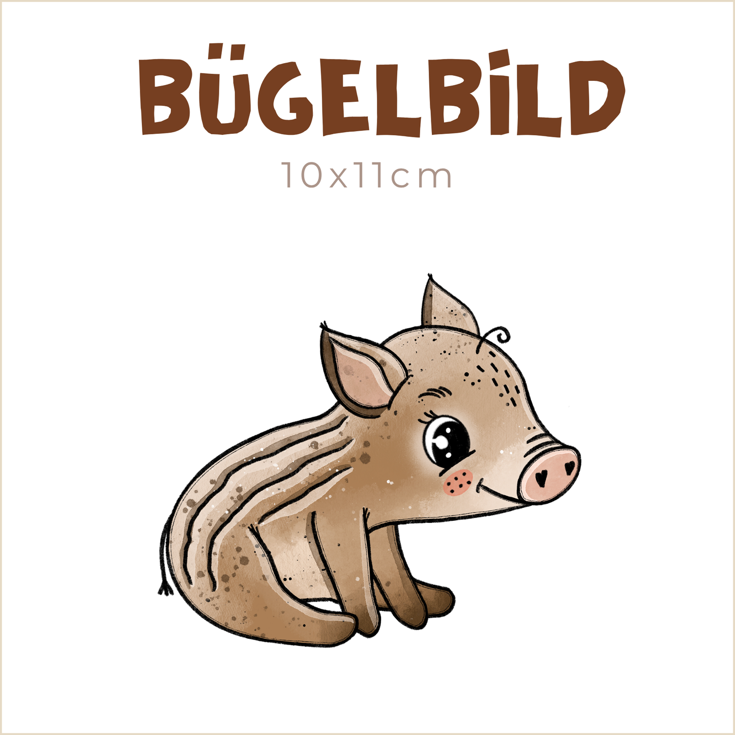 Bügelbild Frischlinge sitzend | 10x11cm