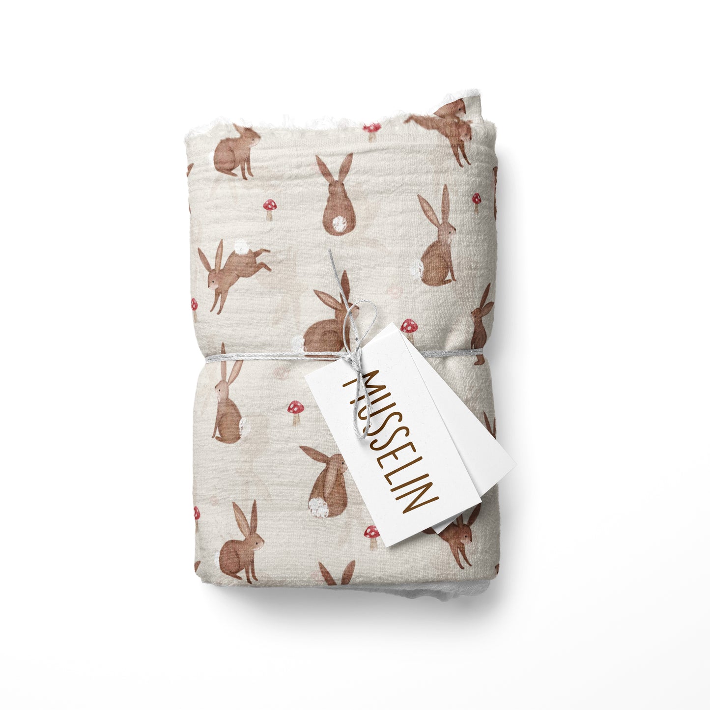 0.5m Musselin Happy Rabbit