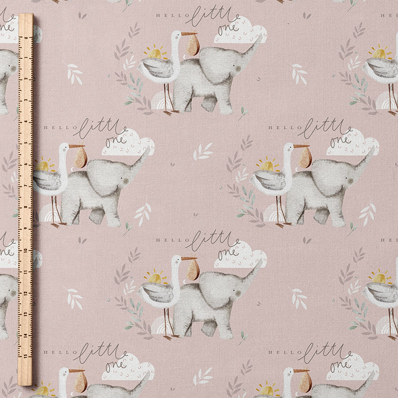 0.5m BIO French Terry Hello Little One cotton