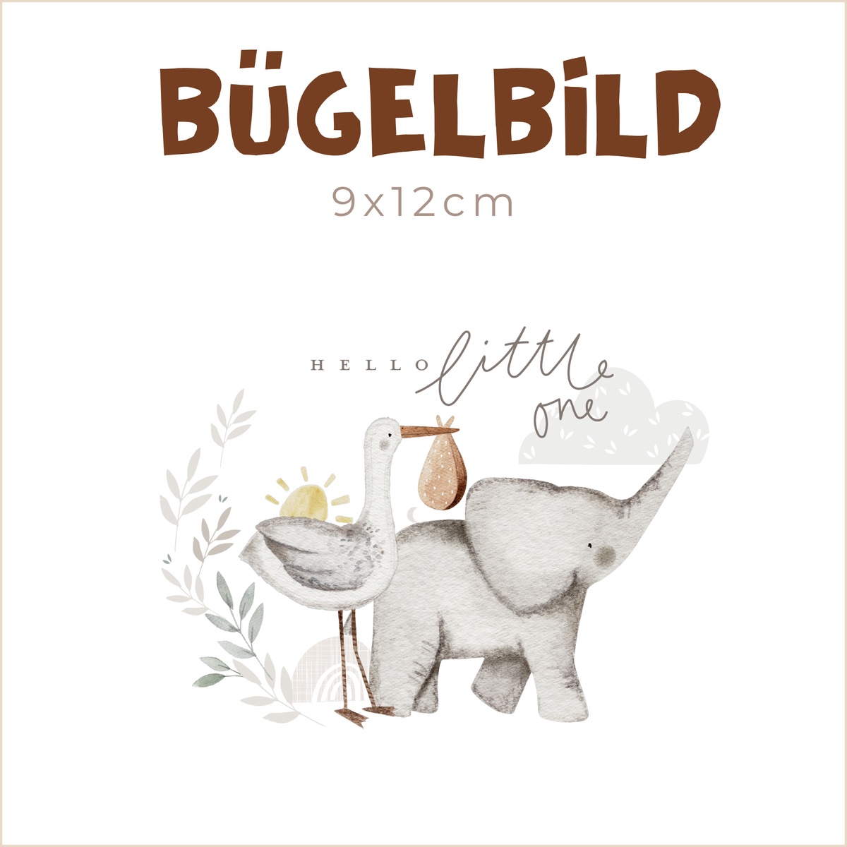 Bügelbild Hello Little One | 9x12cm