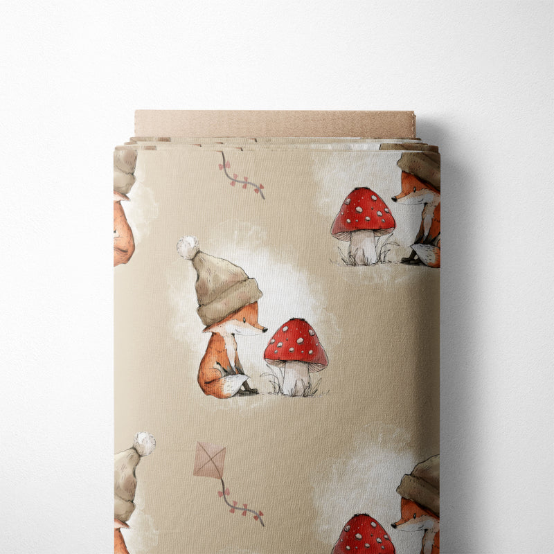 0.5m BIO French Terry Herbstfuchs *STOFFÜBERSICHT*