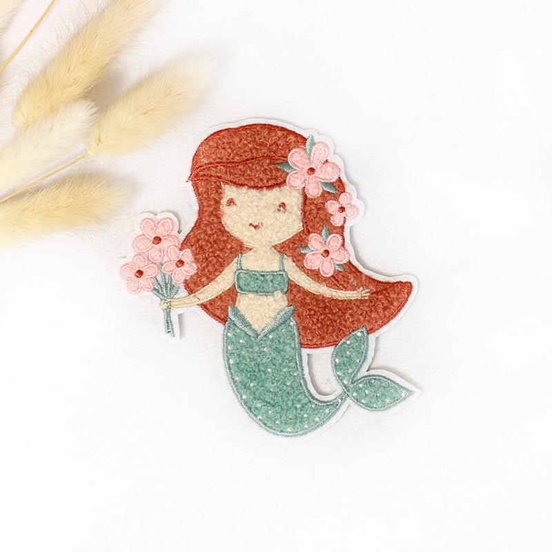 Chenille Patch: Little Mermaid | 10x9,5cm