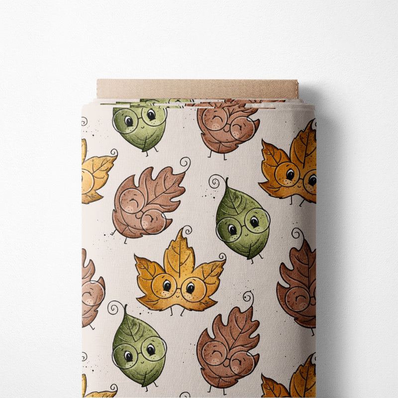 0.5m BIO French Terry Blätterliebe *STOFFÜBERSICHT*