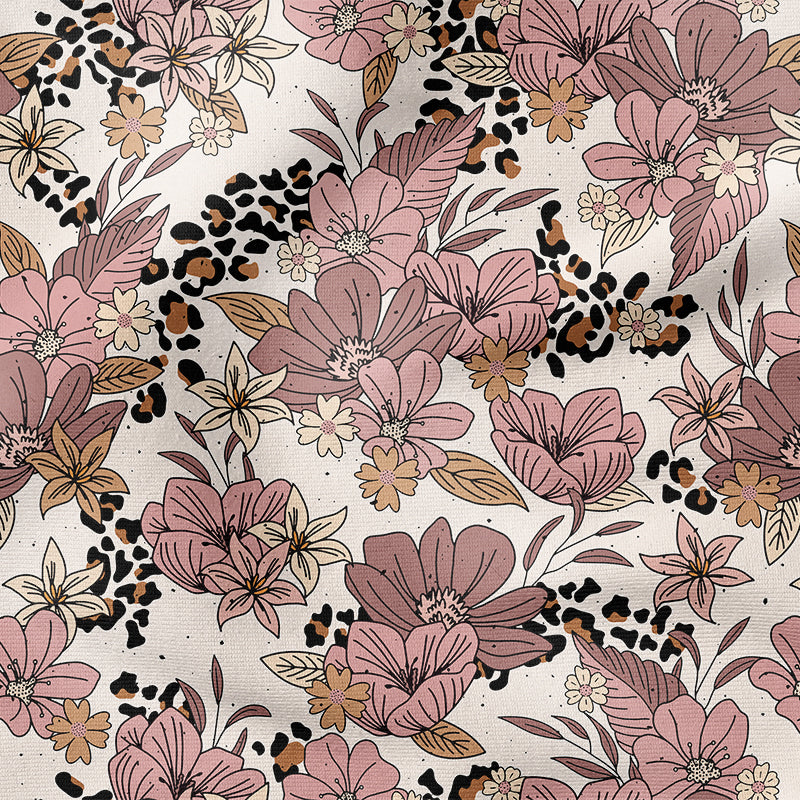 0.5m BIO French Terry Floralia