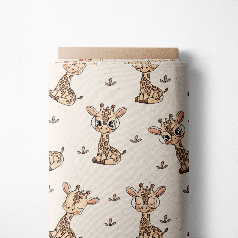 0.5m BIO French Terry Giraffe Gina