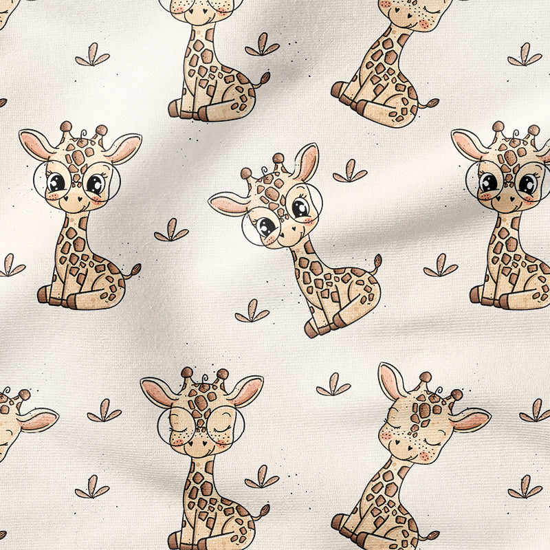 0.5m BIO French Terry Giraffe Gina