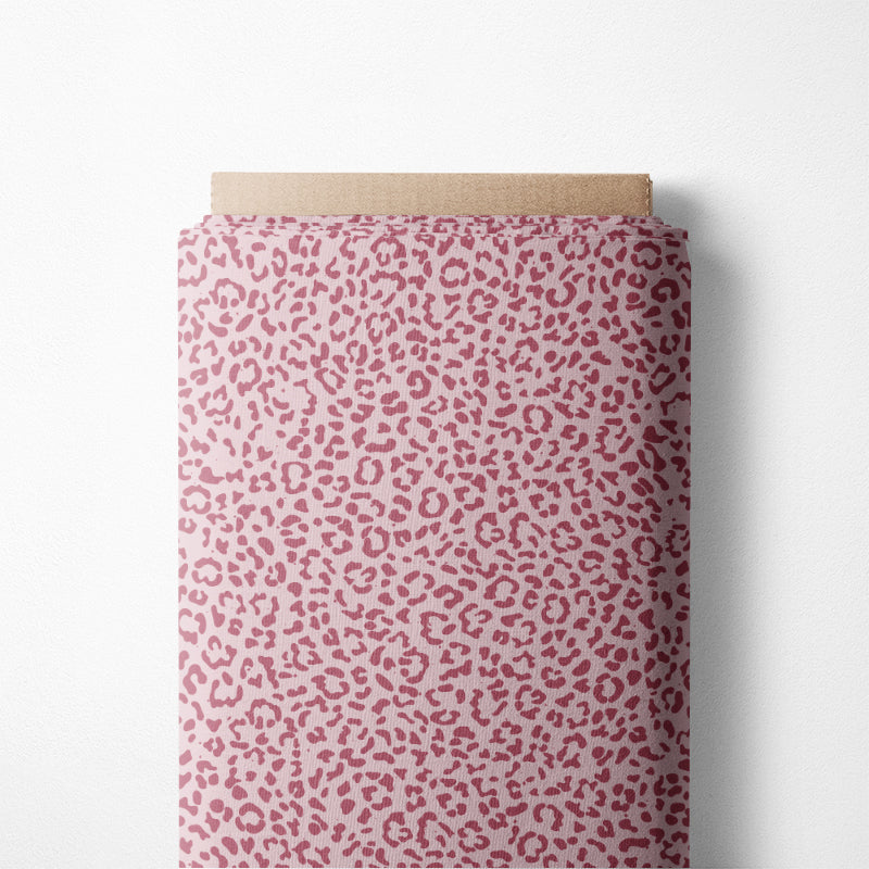 0.5m BIO French Terry Leo Muster rosa