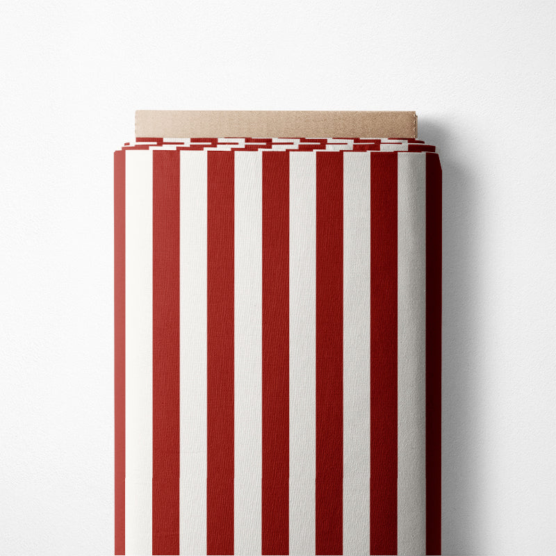 0.5m BIO French Terry Streifen rot
