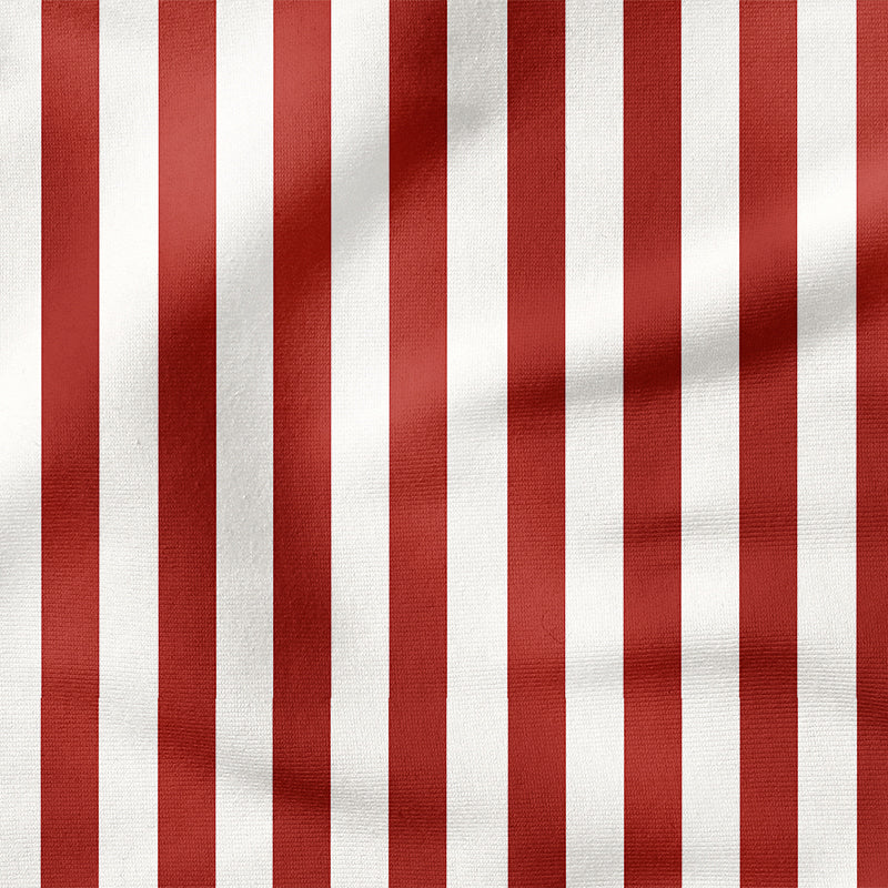 0.5m BIO French Terry Streifen rot