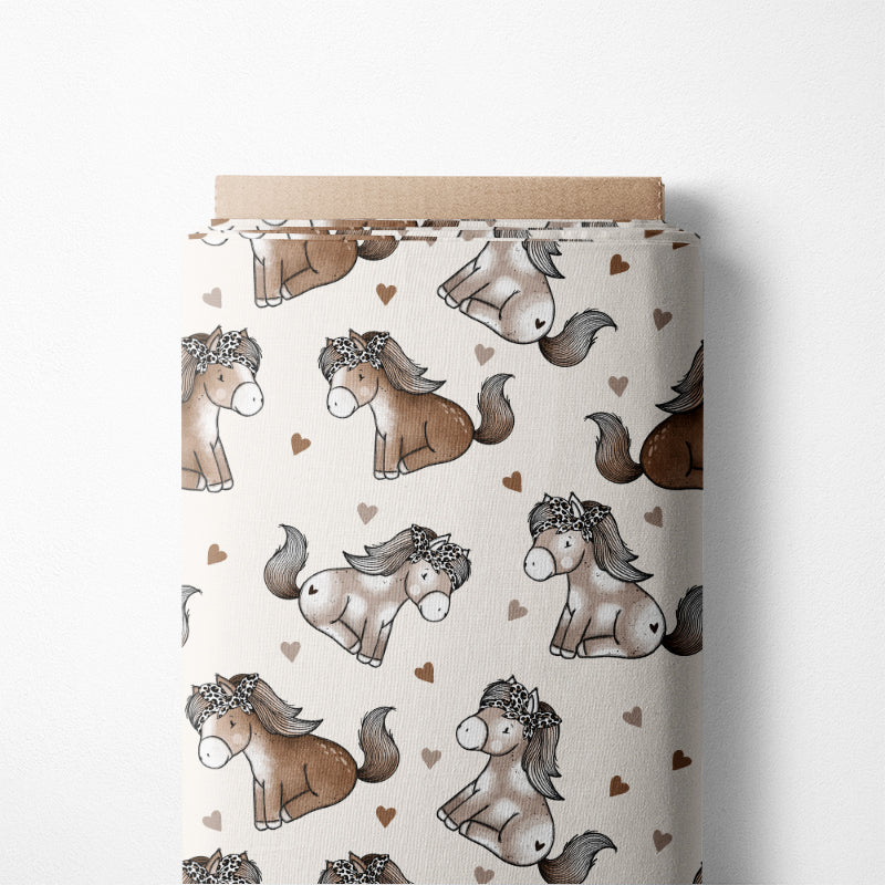 0.5m BIO French Terry Ponyherz *STOFFÜBERSICHT*