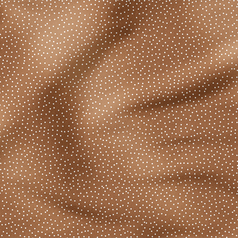 0.5m BIO French Terry Dotties schoko *STOFFÜBERSICHT*