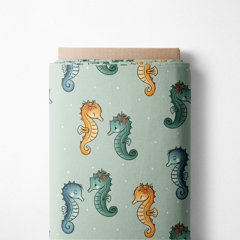 0.5m BIO French Terry Seepferdchen *VORBESTELLUNG*