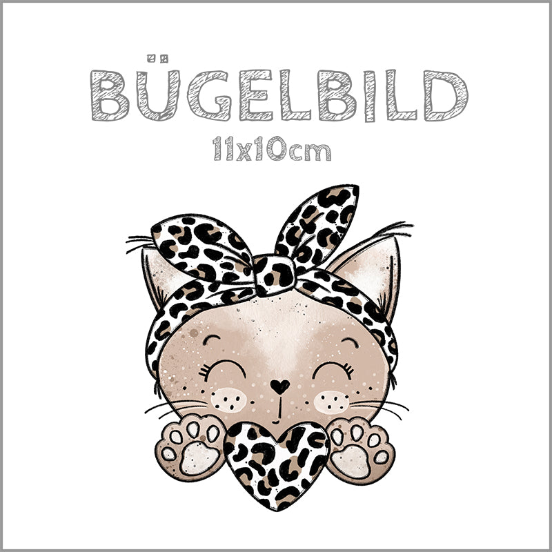 Bügelbild Kitty Love | 11x10cm