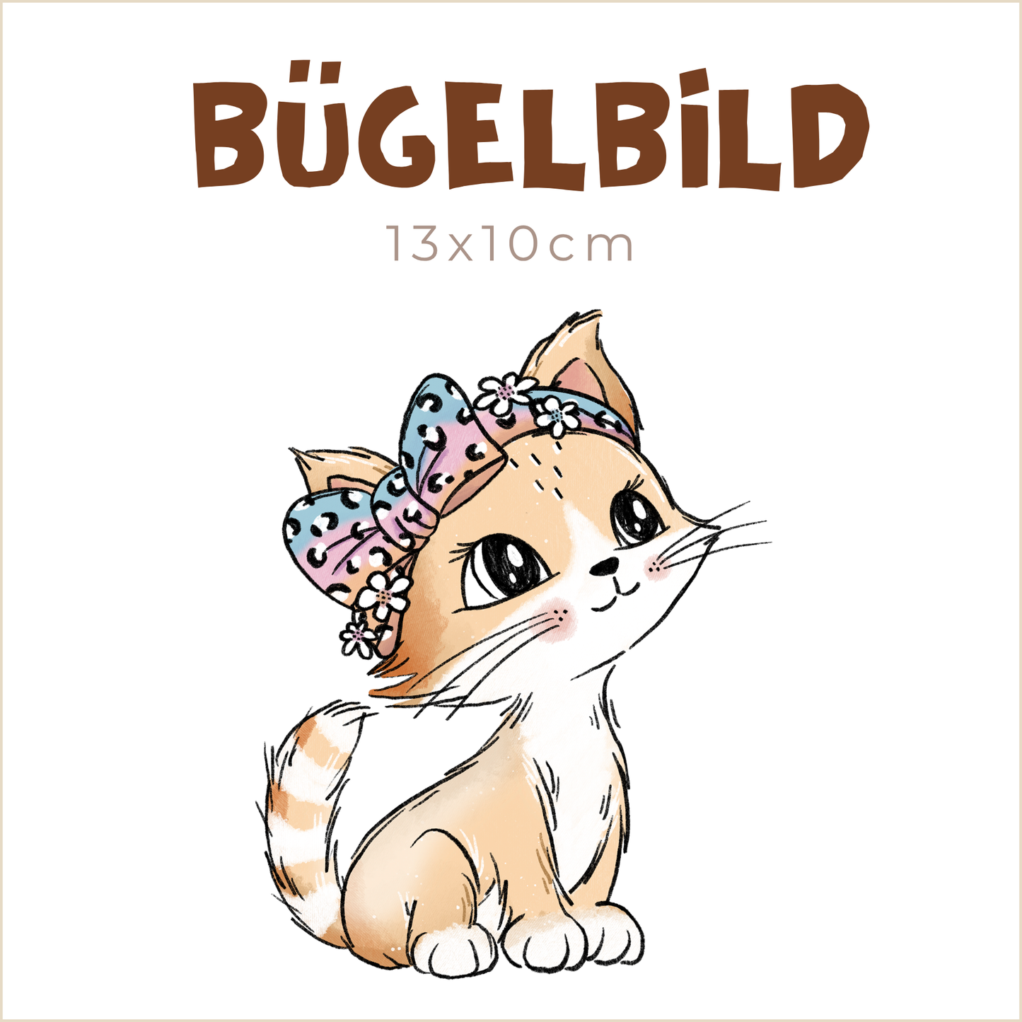 Bügelbild Kittyday: Katze 2 | 13x10cm