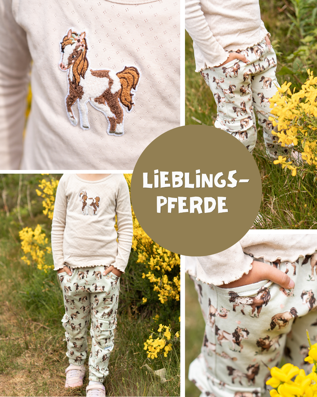 0.5m BIO French Terry Lieblingspferde *STOFFÜBERSICHT*