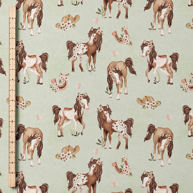 0.5m Baumwolle Lieblingspferde *VORBESTELLUNG: Lieferzeit 4-6 Wochen*