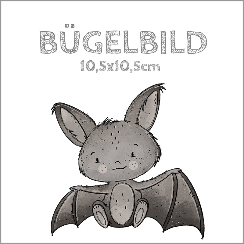 Bügelbild Lieblingstiere: Fledermaus | 10,5x10,5cm