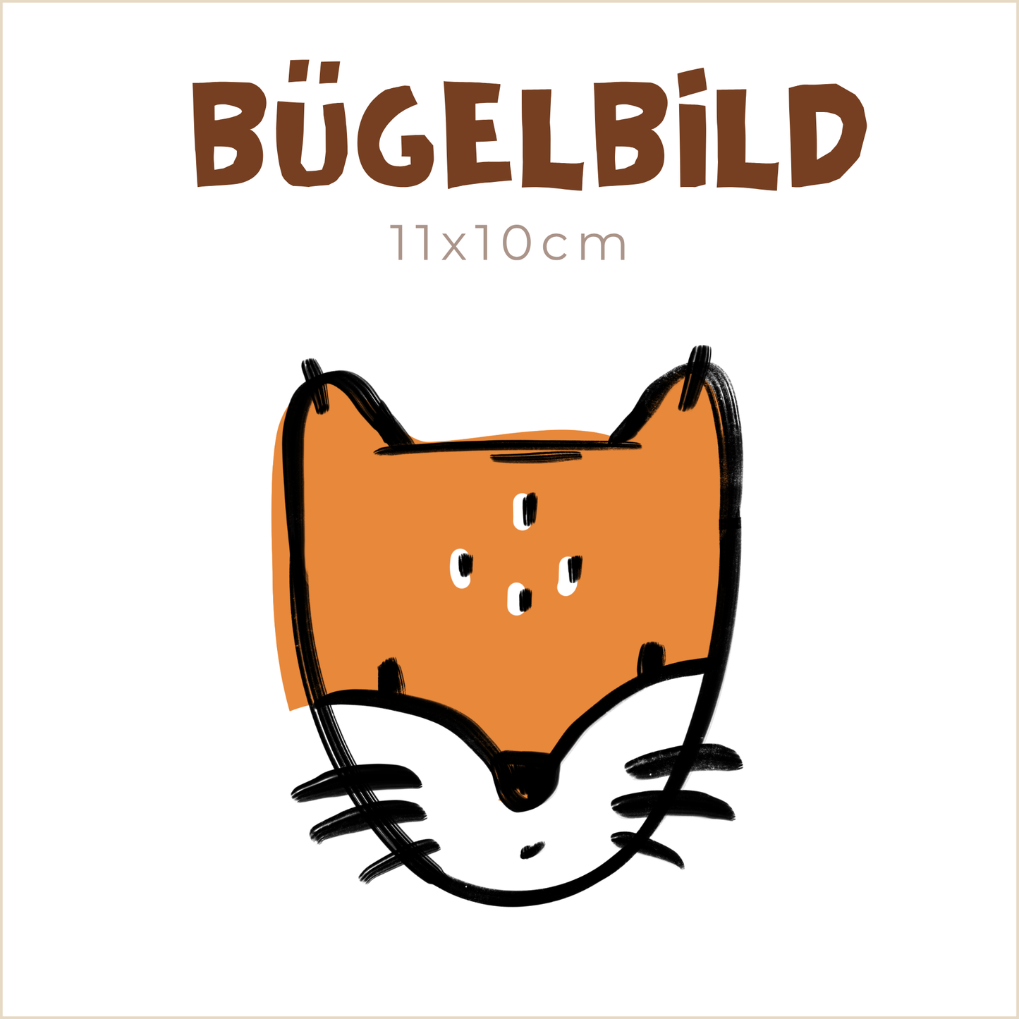 Bügelbild Little Wild Forest Animals: Fuchs | 11x10cm