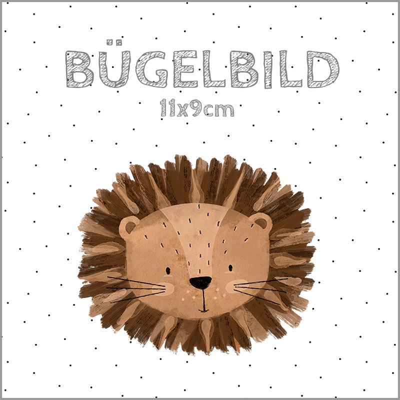 Bügelbild Löwe Leon | 11x9cm