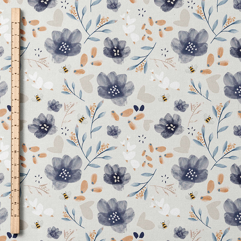 0.5m Baumwolle Lolla Flowers