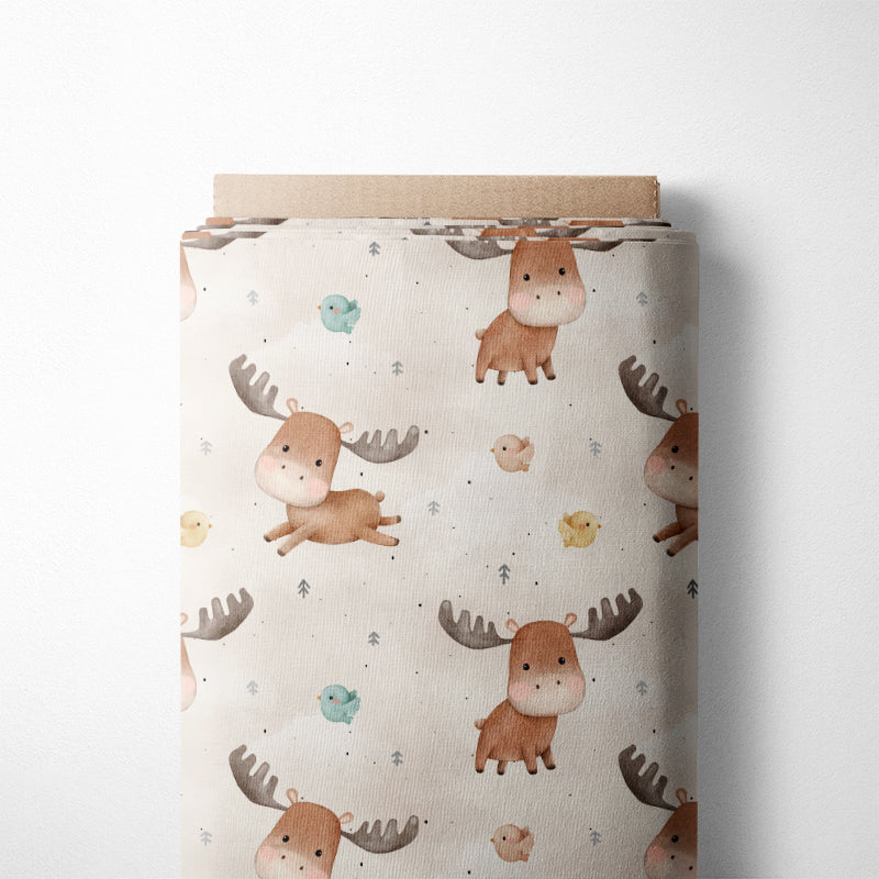 RESTSTÜCK 120cm BIO French Terry Playful Moose