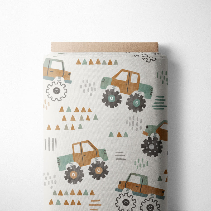 0.5m BIO French Terry Monster Truck cream