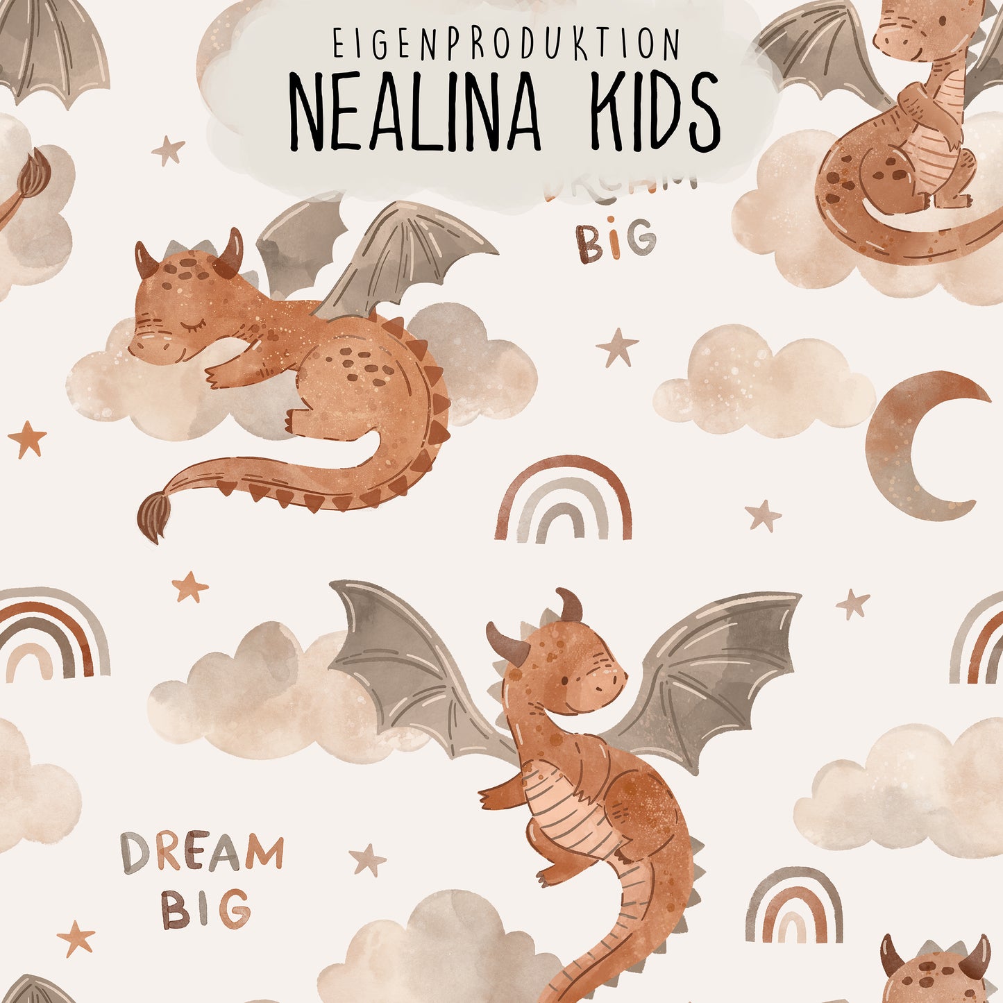 0.5m BIO French Terry Dream Big Dragon *STOFFÜBERSICHT*