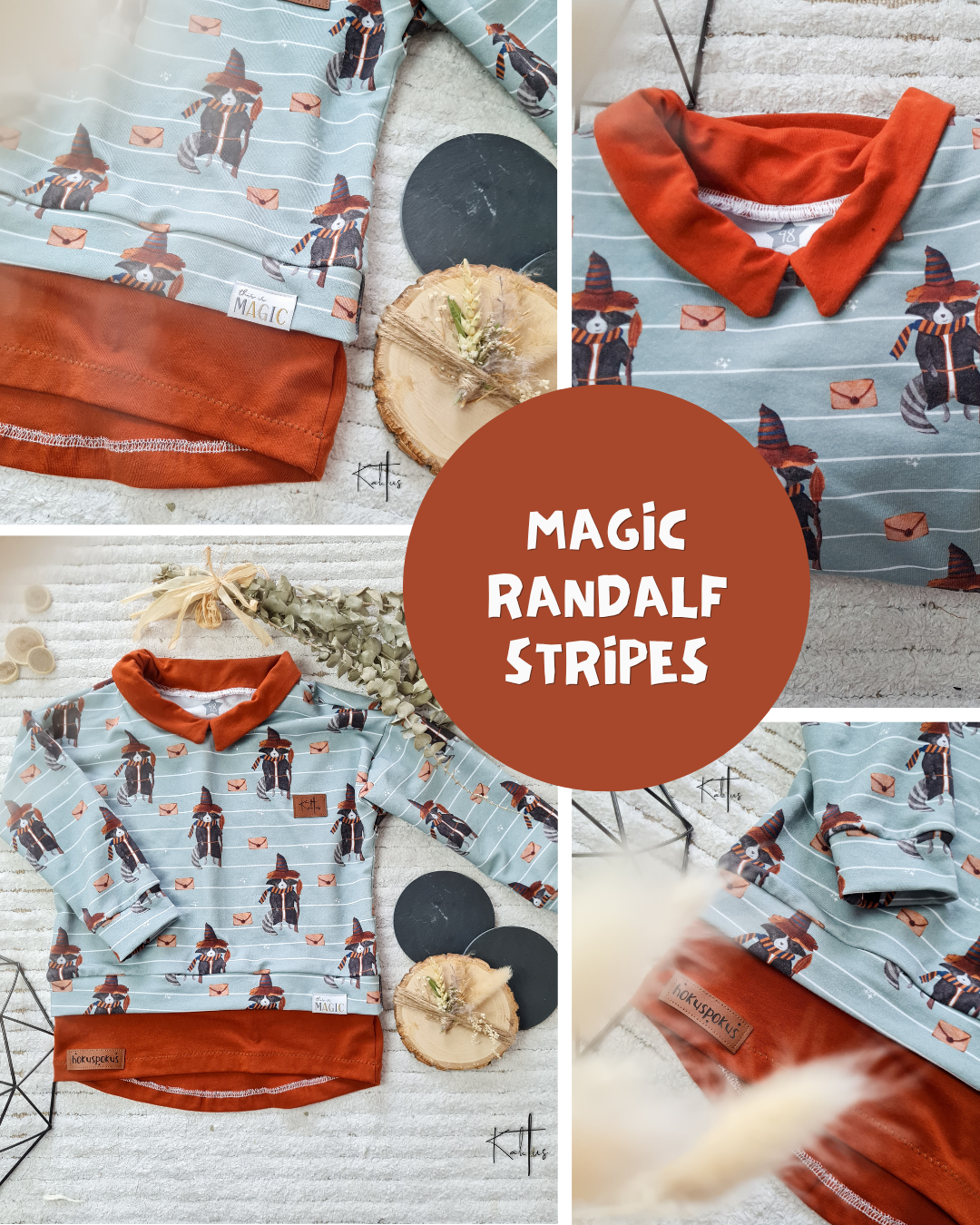 0.5m BIO French Terry Magic Randalf stripes *VORBESTELLUNG*