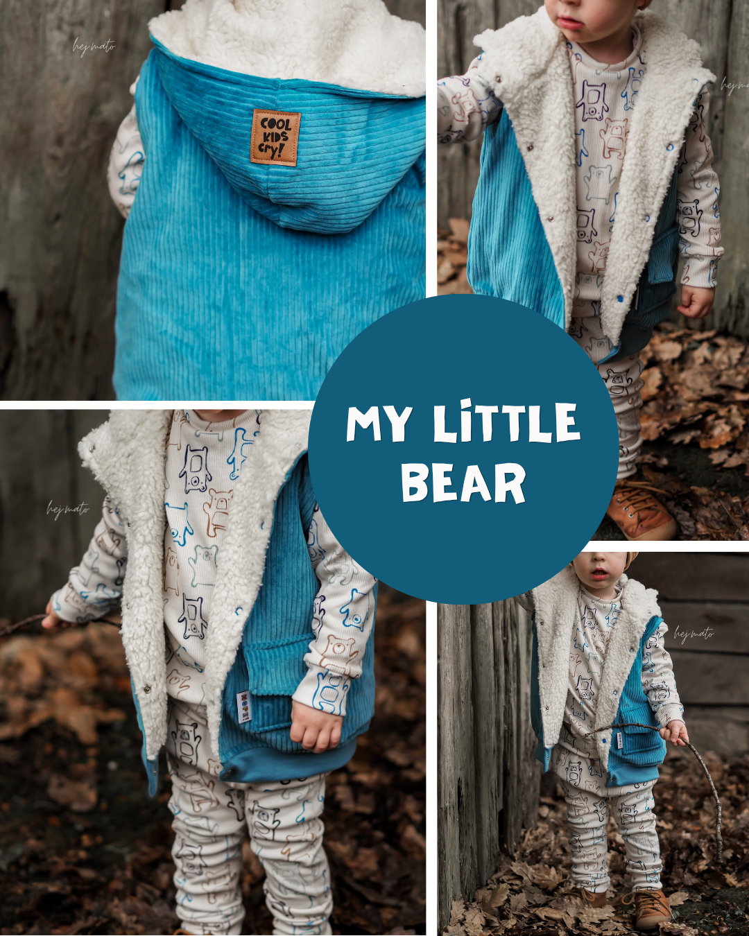 0.5m BIO French Terry My Little Bear bunt *STOFFÜBERSICHT*