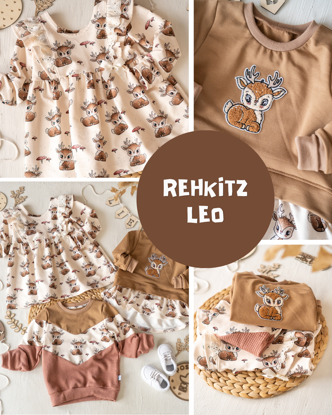 Chenille Patch: Rehkitz | 10x8cm