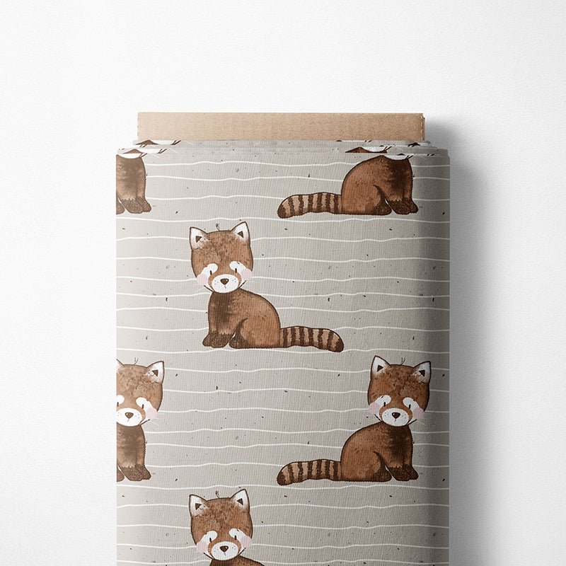 0.5m BIO French Terry Annicas Roter Panda *STOFFÜBERSICHT*