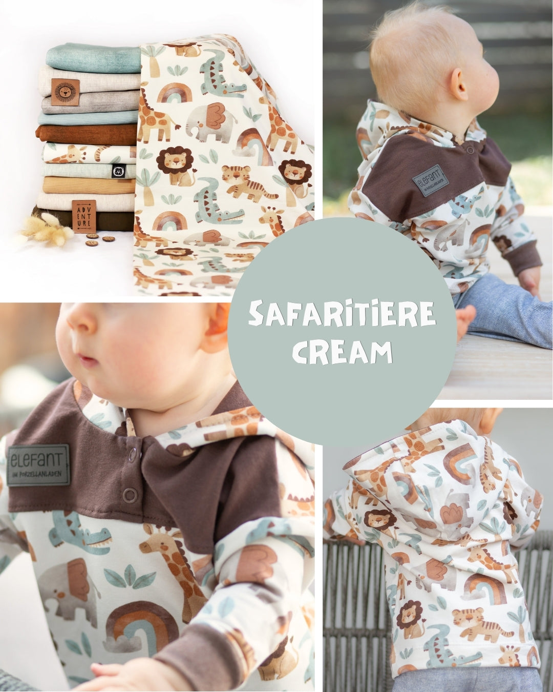 0.5m Biojersey Safaritiere cream