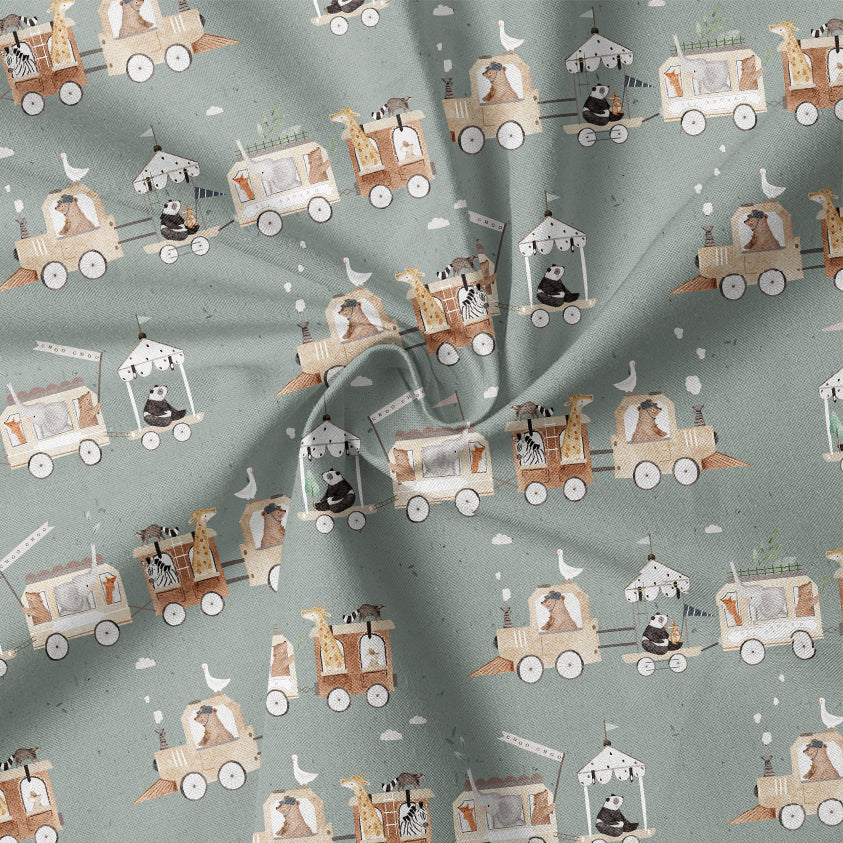 0.5m BIO French Terry Safari Train laurel