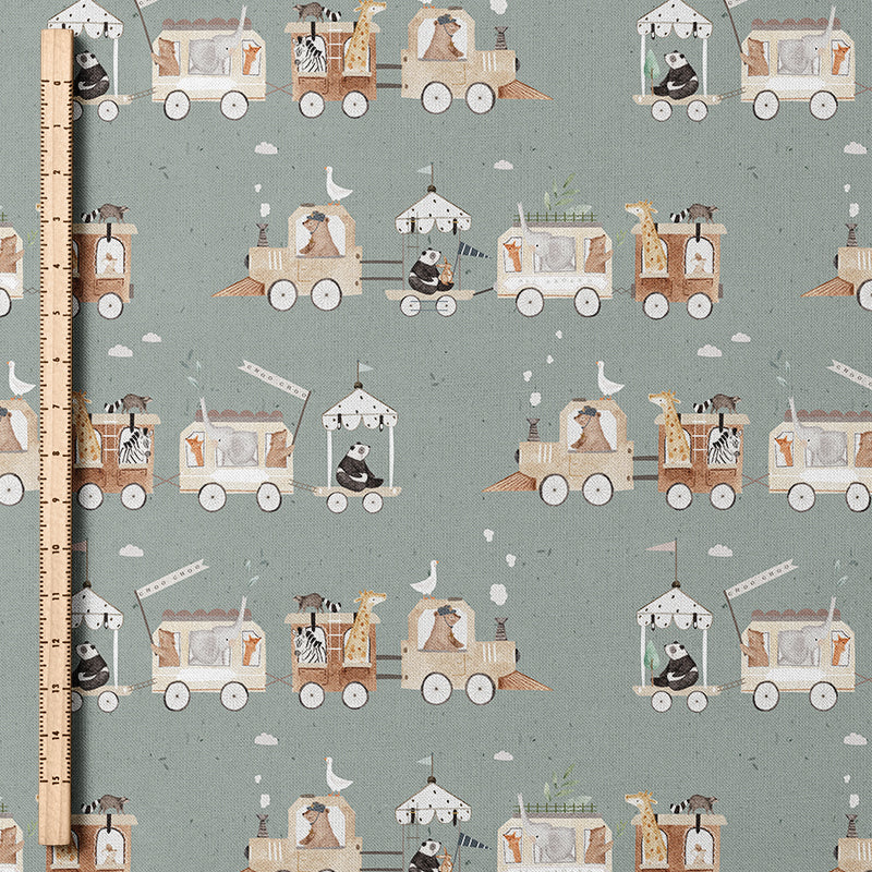 0.5m BIO French Terry Safari Train laurel