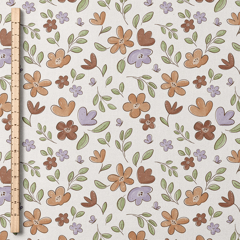 0.5m BIO French Terry Schmetterlings-Blümchen