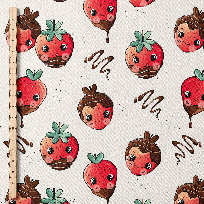 0.5m BIO French Terry Schokoerdbeere *STOFFÜBERSICHT*