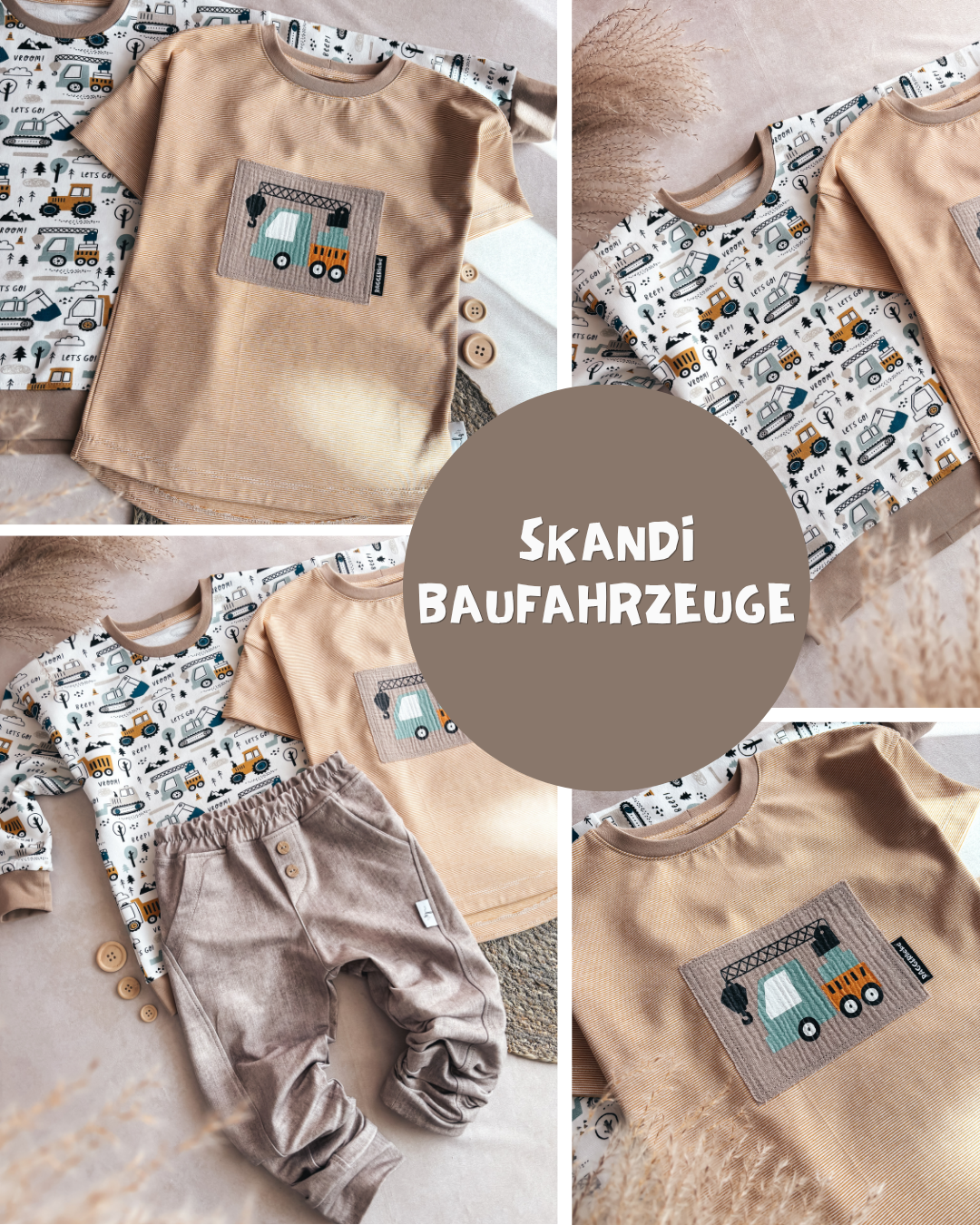 0.5m BIO French Terry Skandi Baufahrzeuge *STOFFÜBERSICHT*