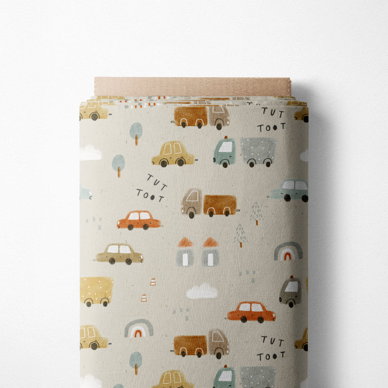 0.5m BIO French Terry Tuut to town paper *STOFFÜBERSICHT*