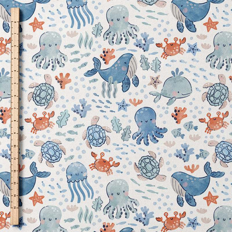 0.5m BIO French Terry Unterwasserwelt