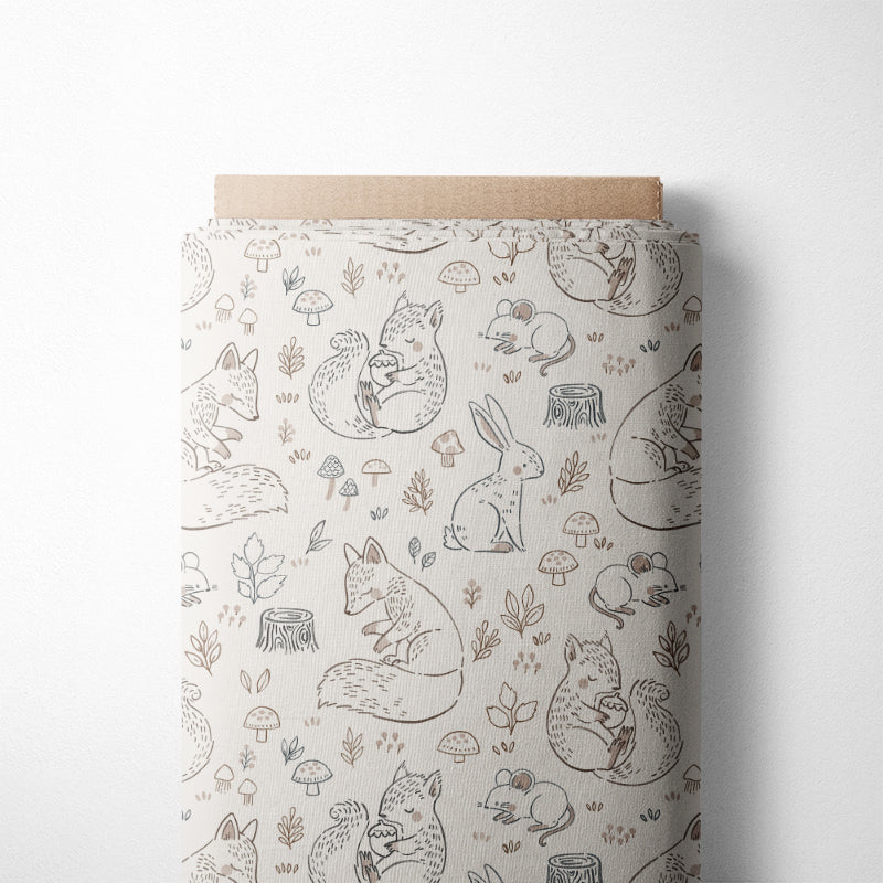 0.5m BIO French Terry Velvet Forest Animals *STOFFÜBERSICHT*