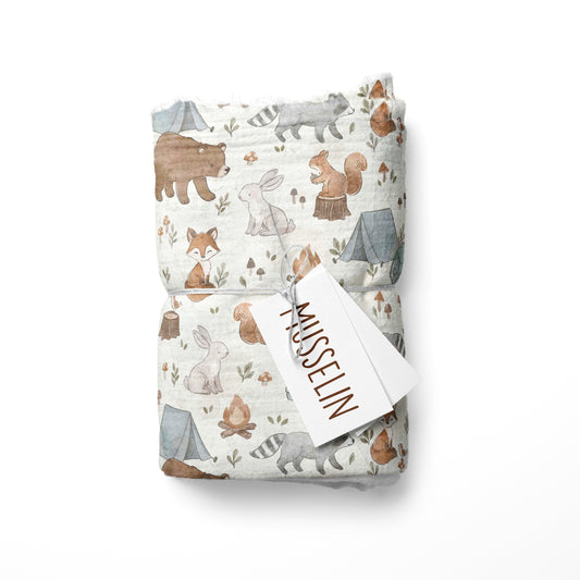 0.5m Musselin Waldspaziergang