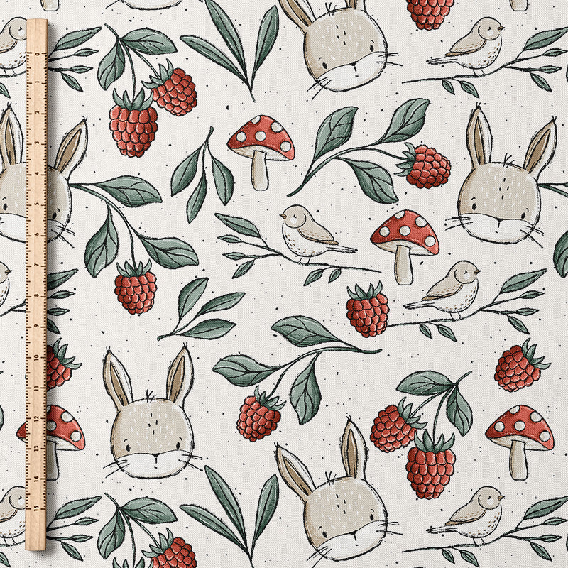 0.5m Baumwolle Wiesentag cream