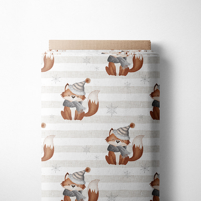 0.5m BIO French Terry Winterfuchs *STOFFÜBERSICHT*