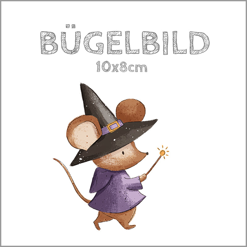 Bügelbild Wizard Mouse | 10x8cm