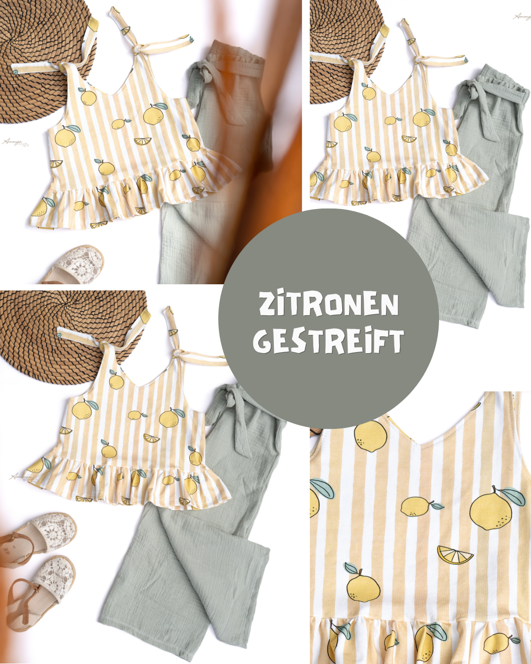 0.5m Biojersey Zitronen gestreift *COMING SOON*