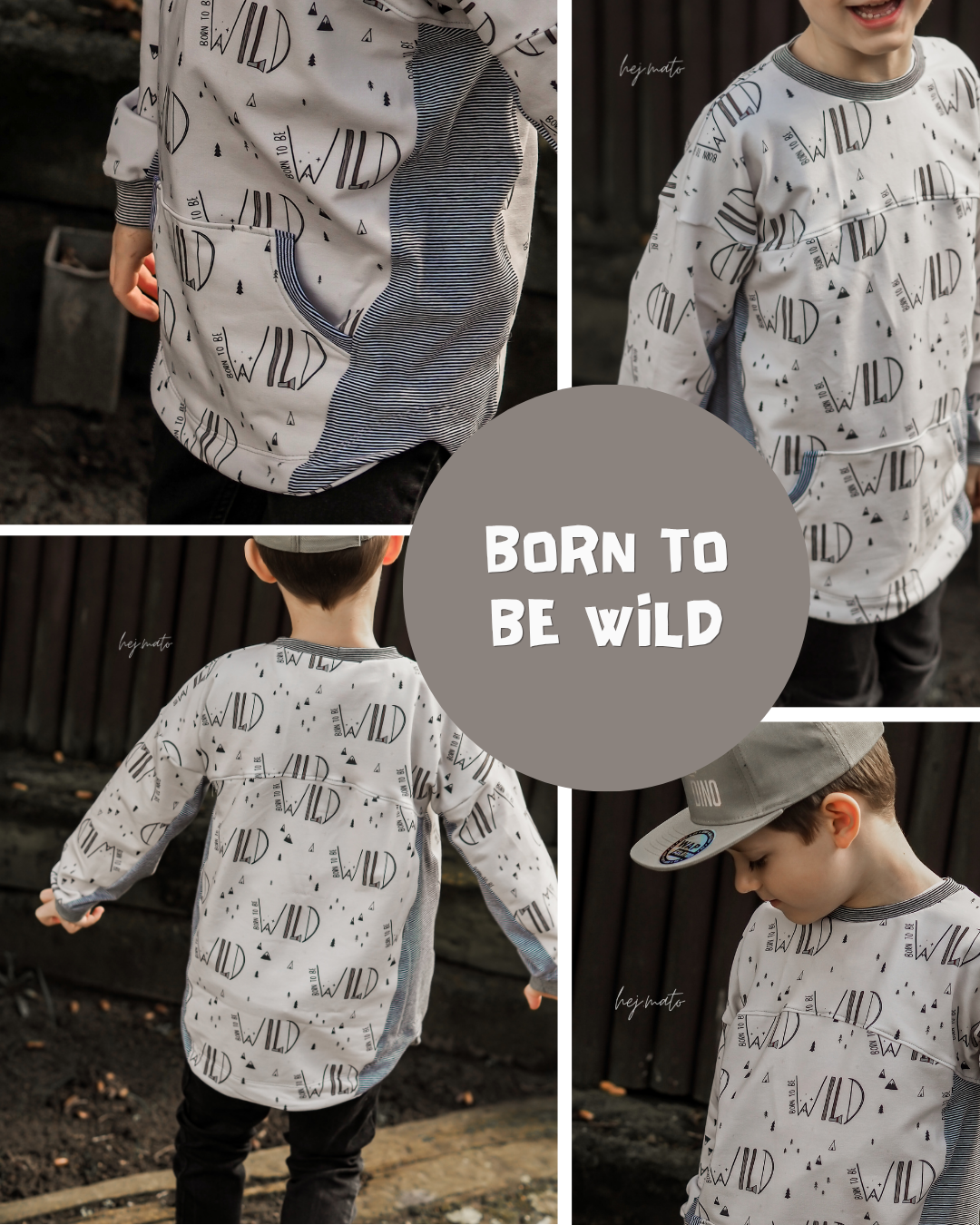 0.5m BIO French Terry Born to be wild *STOFFÜBERSICHT*