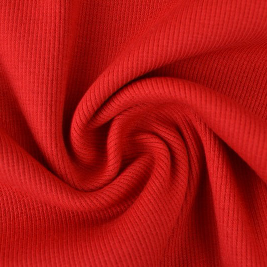 0.5m Bündchen gerippt rot